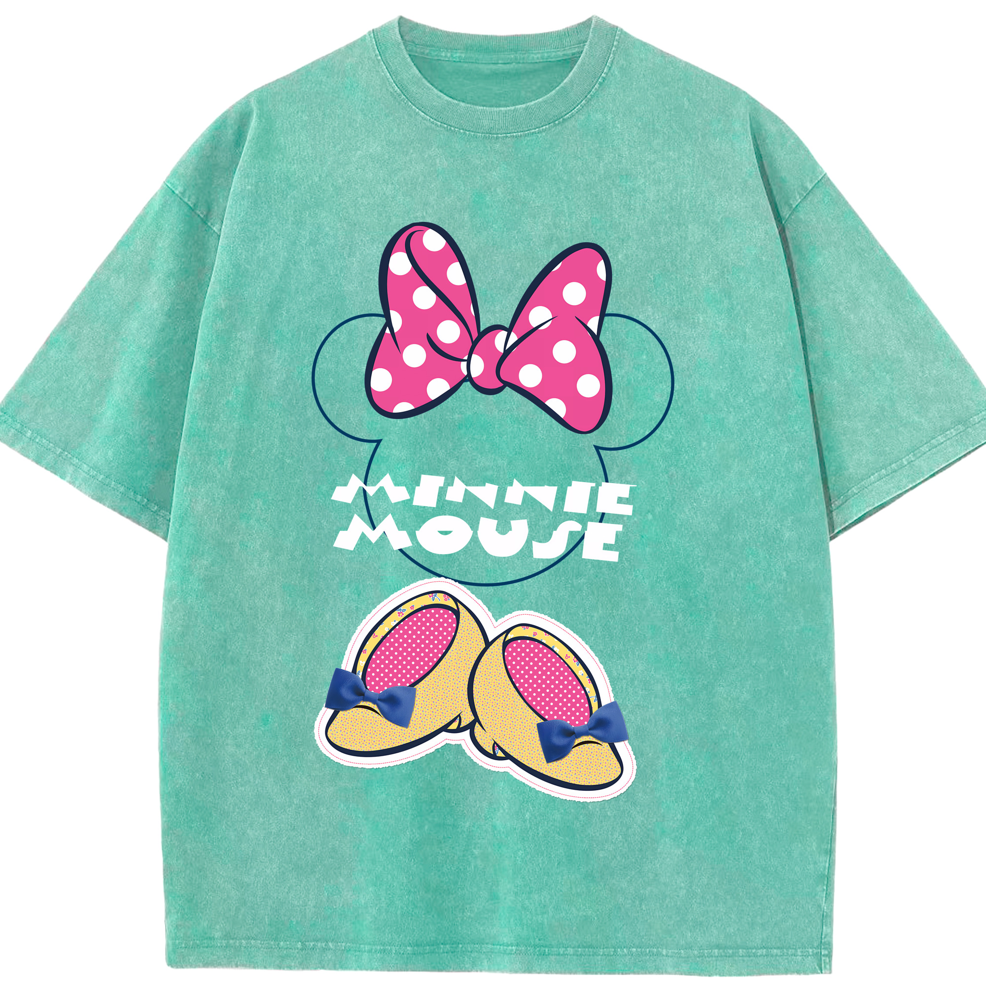 （画像用） ミッキーマウス Mickey Mouse 綿100% ヴィンテージ風 半袖Tシャツ（フロントプリント）